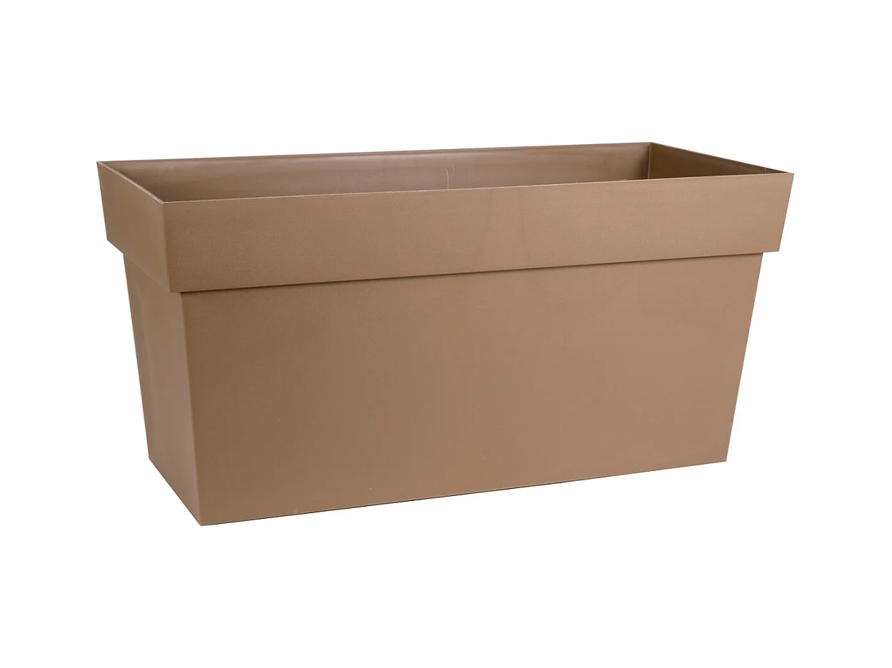 Jardinière Muret Toscane 79 x 36 x 39 cm - Taupe - Eda