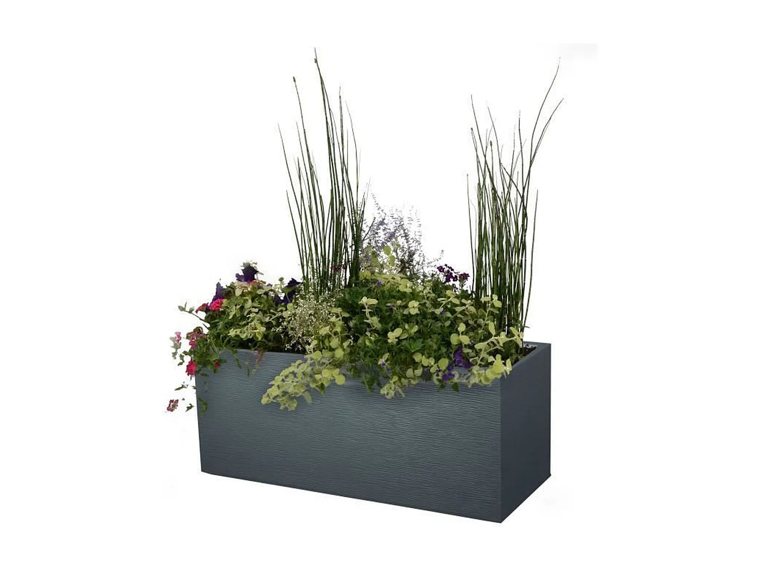 Jardinière rectangulaire Graphit - 99,5 x 39,5 x 43,5 cm - 97 L - Gris anthracite