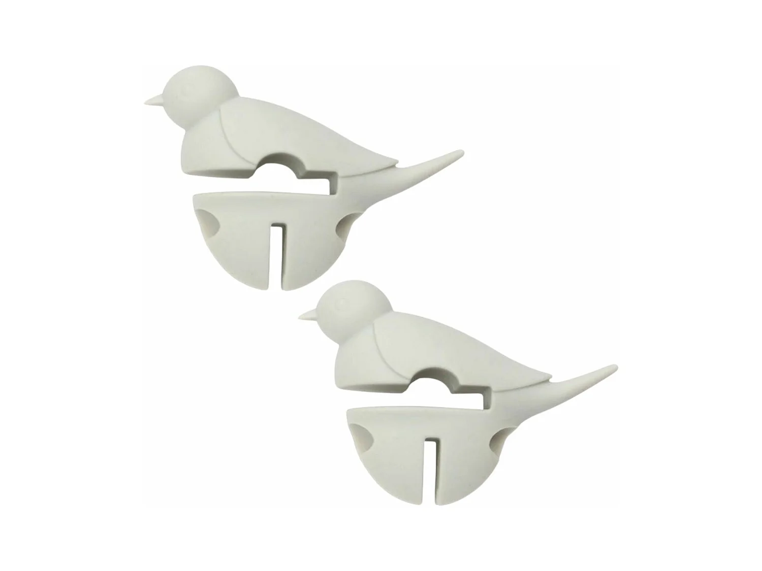 2 repose cuillère petit oiseau blanc 3 en 1