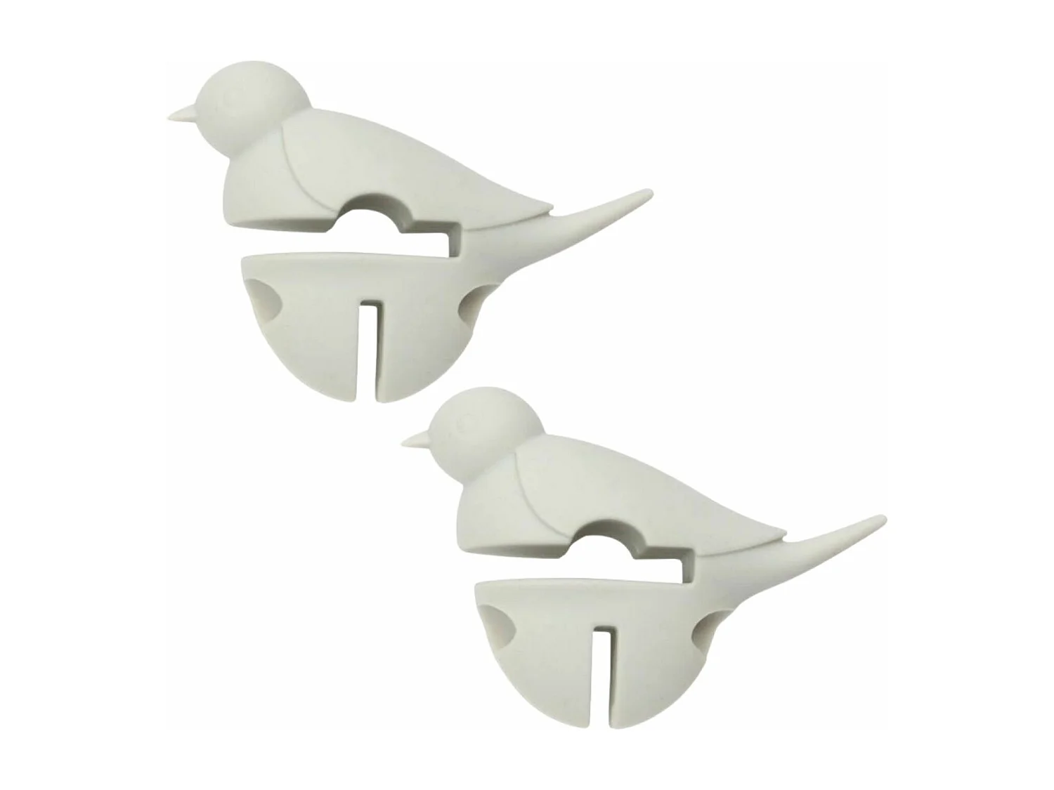 2 repose cuillère petit oiseau blanc 3 en 1