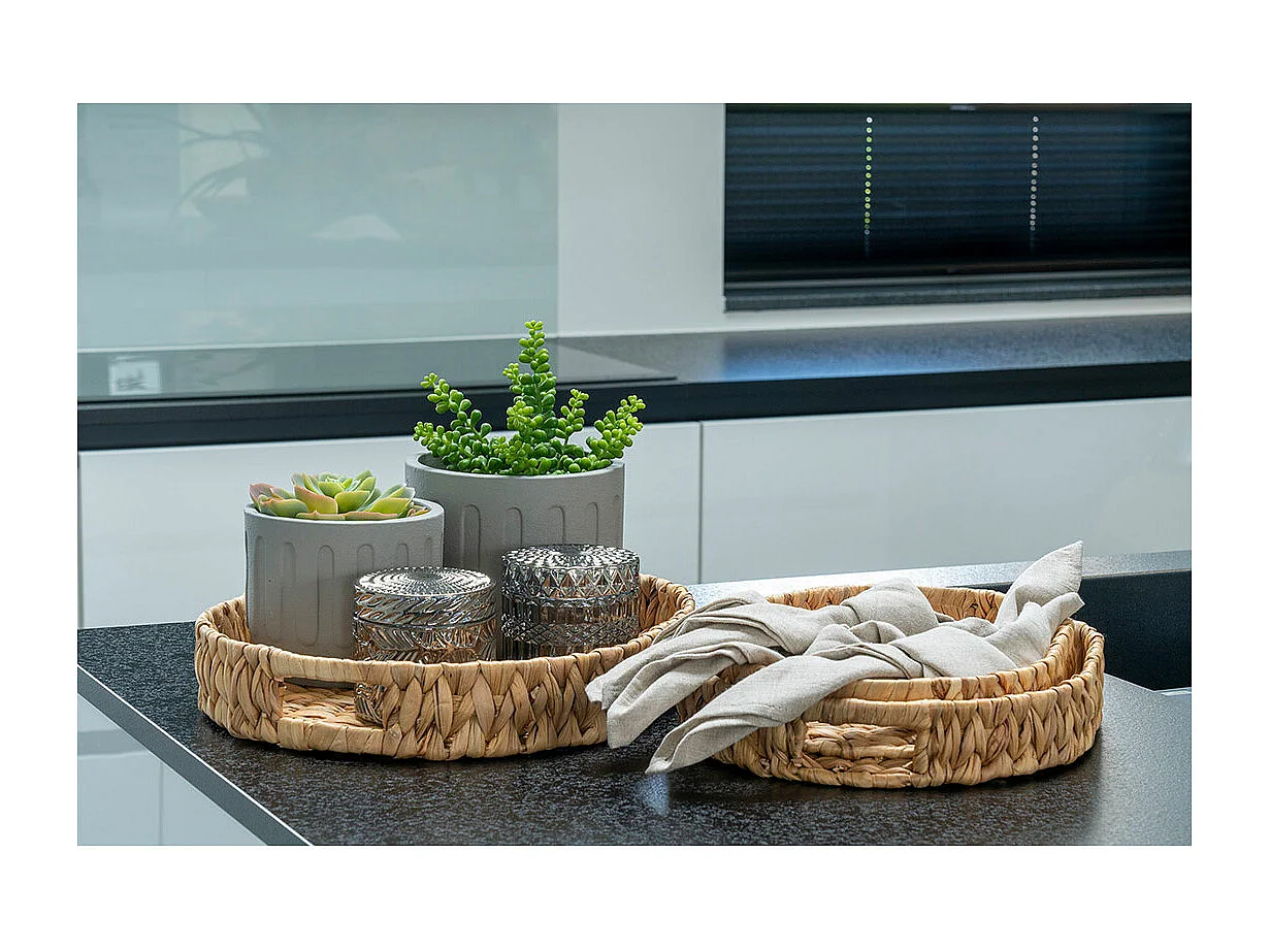 Estoril Dienbladen set van 3 natuur.