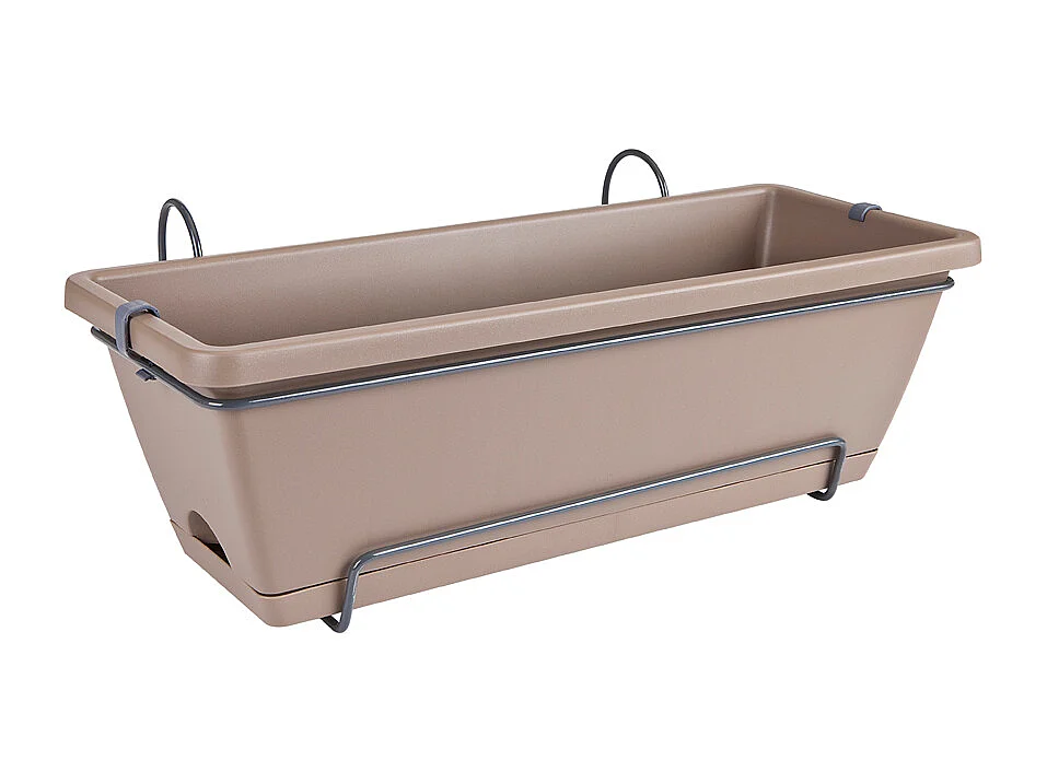 Barcelona Allin1 50 Balkonbox - Bruin - 50 x 28 x 19 cm - 100% gerecycled