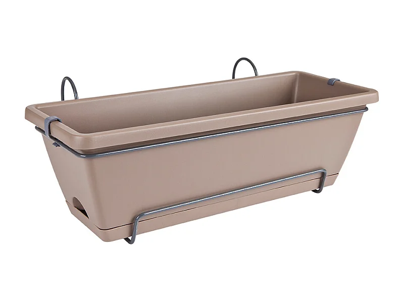 Balconnière en plastique elho Barcelona all in 1 - 50 x 20 cm - taupe