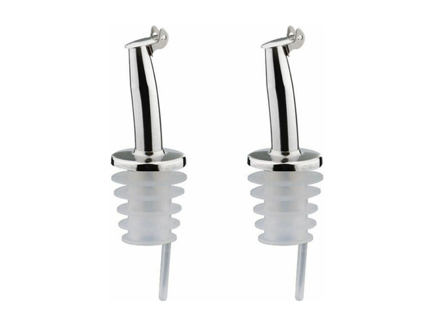 24 Versatori In Acciaio Inox Per Liquori Con Tappo Antipolvere In Silicone: Perfetti Per Bar, Cucina E Olio, Antigoccia E Universali!