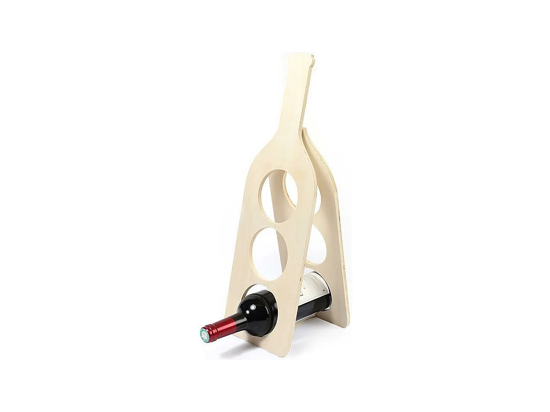 Range bouteilles en bois 50 x 16 cm