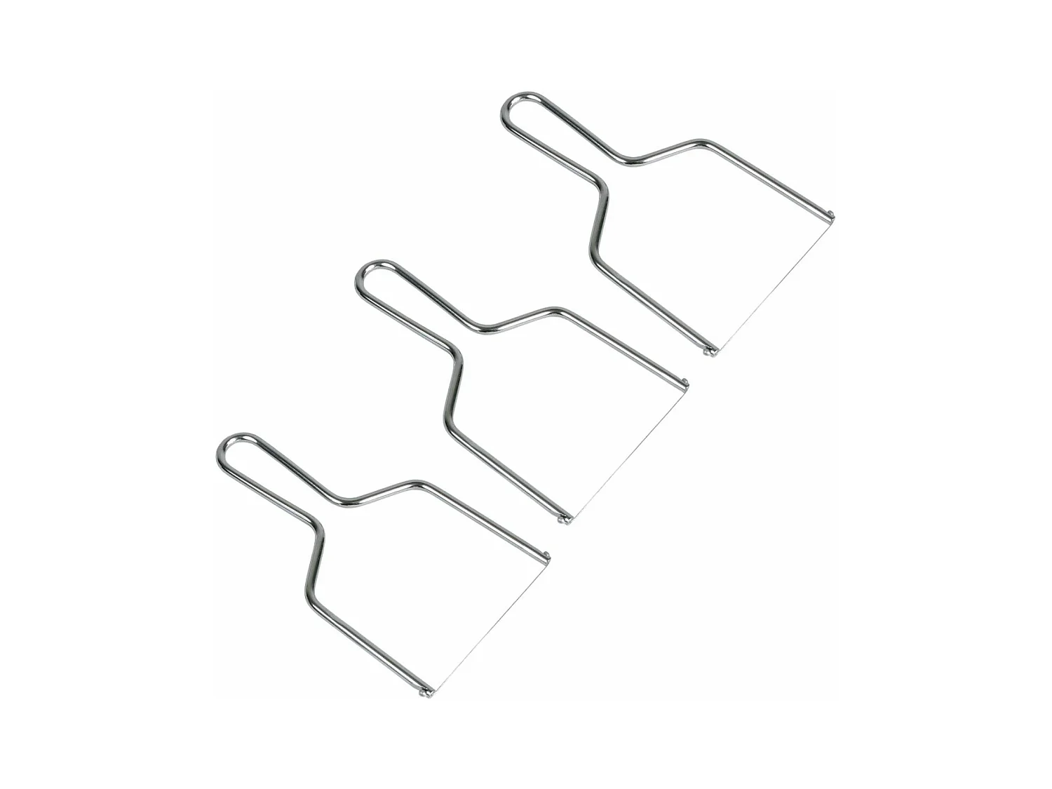 3 lyres à foie gras en inox 10 cm
