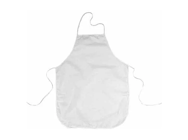 Tablier beige en coton 80 x 60 cm