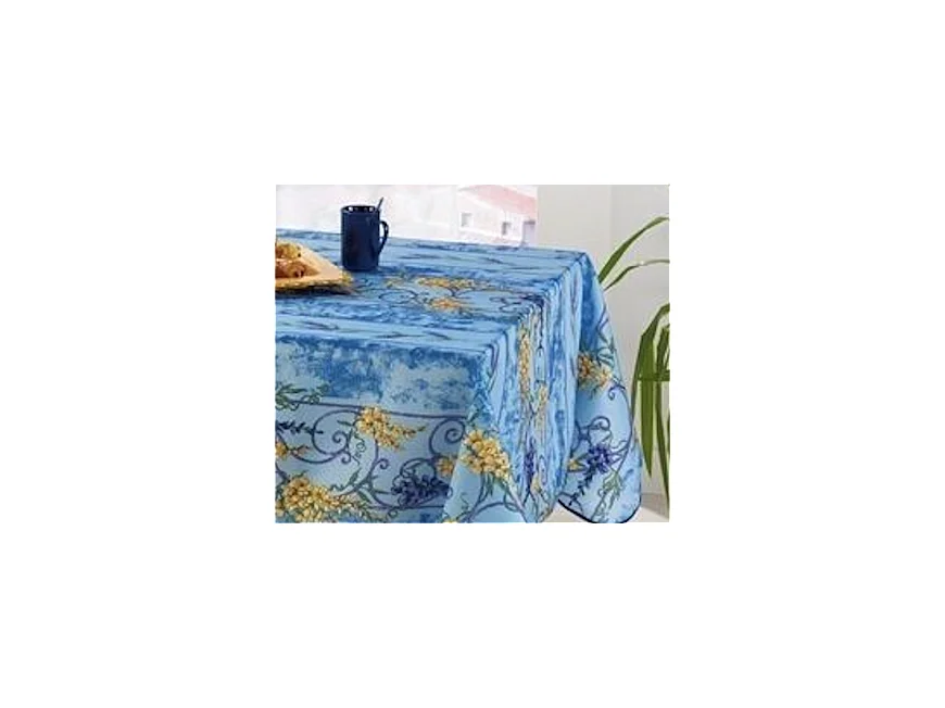 Nappe Provençale Rectangle Anti-Tâche Glycine 100% Polyester