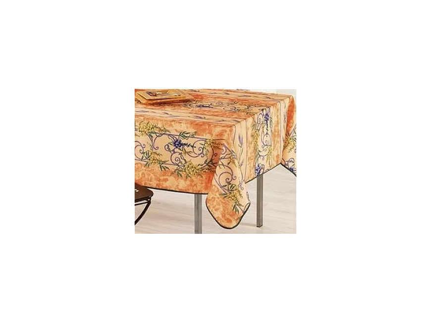 Nappe Provençale Rectangle Anti-Tâche Glycine 100% Polyester