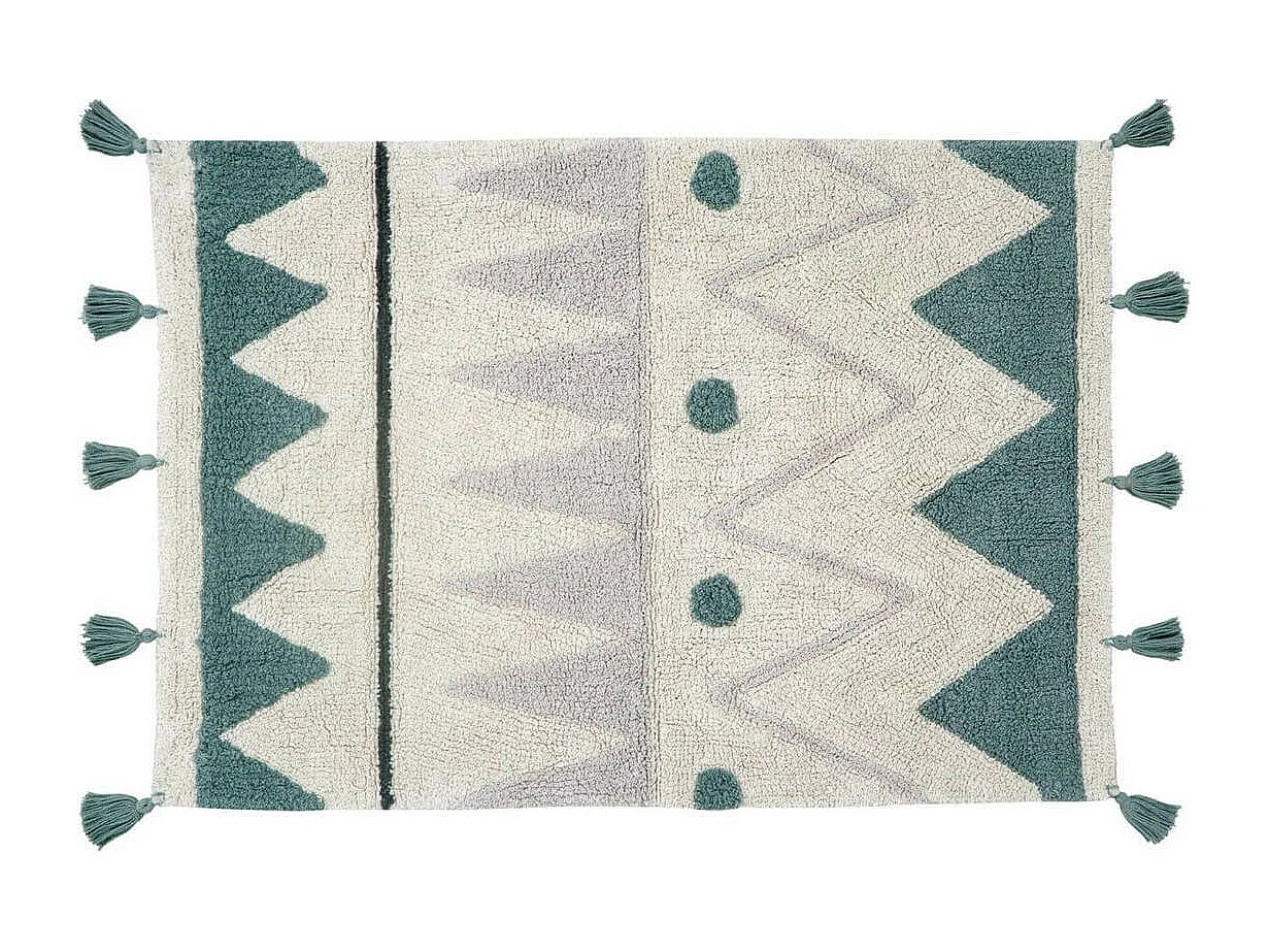 Tapis lavable en machine mini Azteca Lorena Canals Rectangulaire Berbère Fait main Tapis l