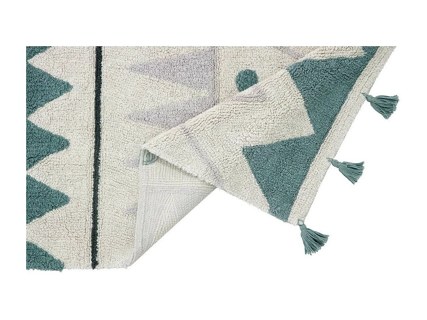 Tapis lavable en machine mini Azteca Lorena Canals Rectangulaire Berbère Fait main Tapis l