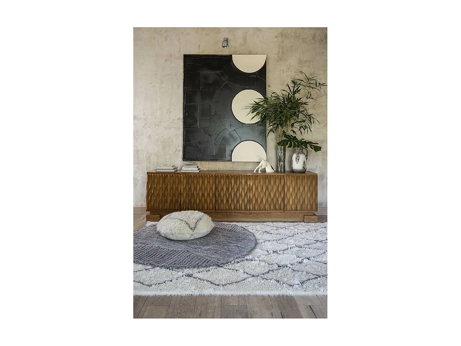 Alfombra peluda bereber clásica 200 x 300 cm