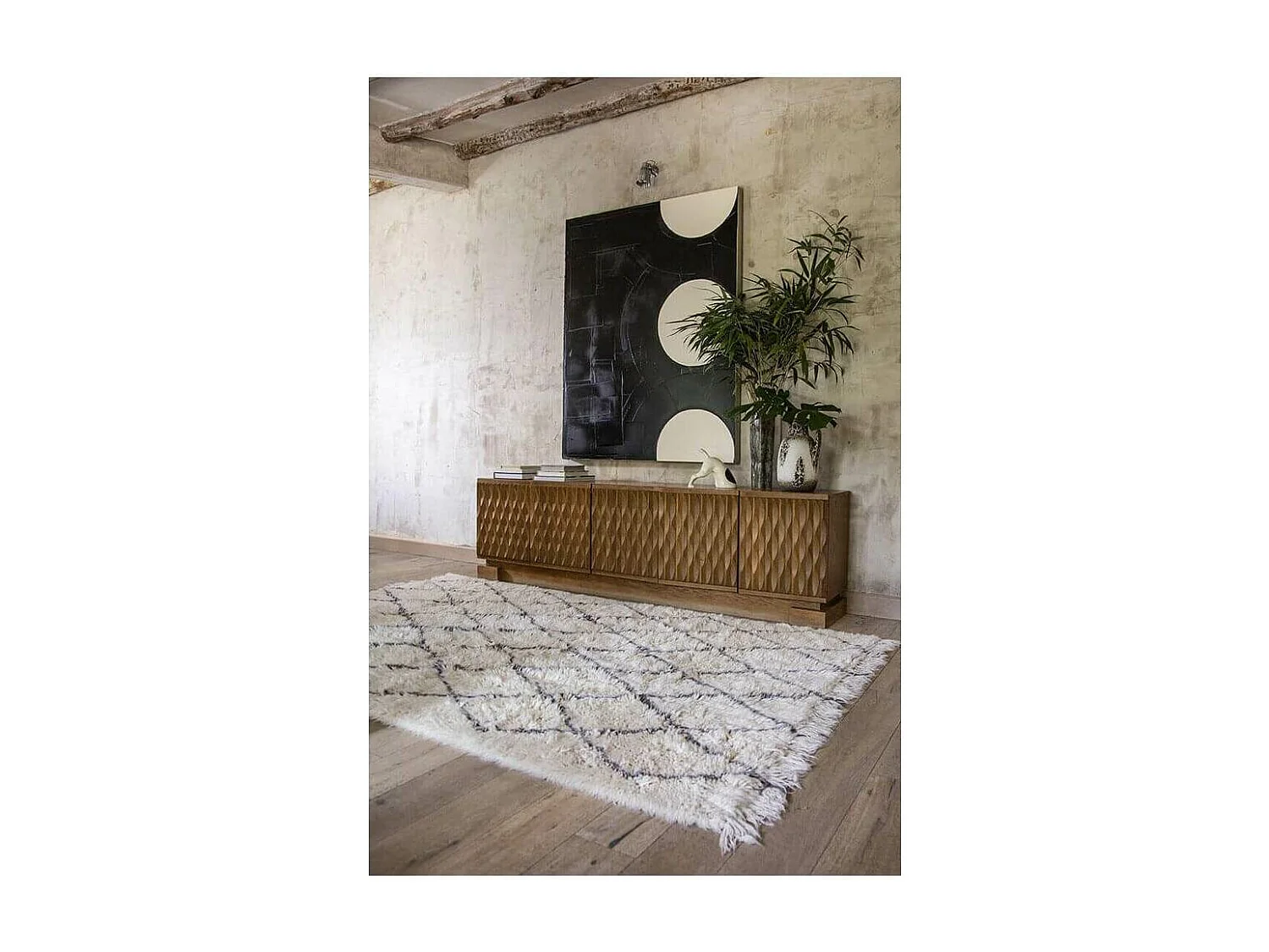 Alfombra peluda bereber clásica 200 x 300 cm