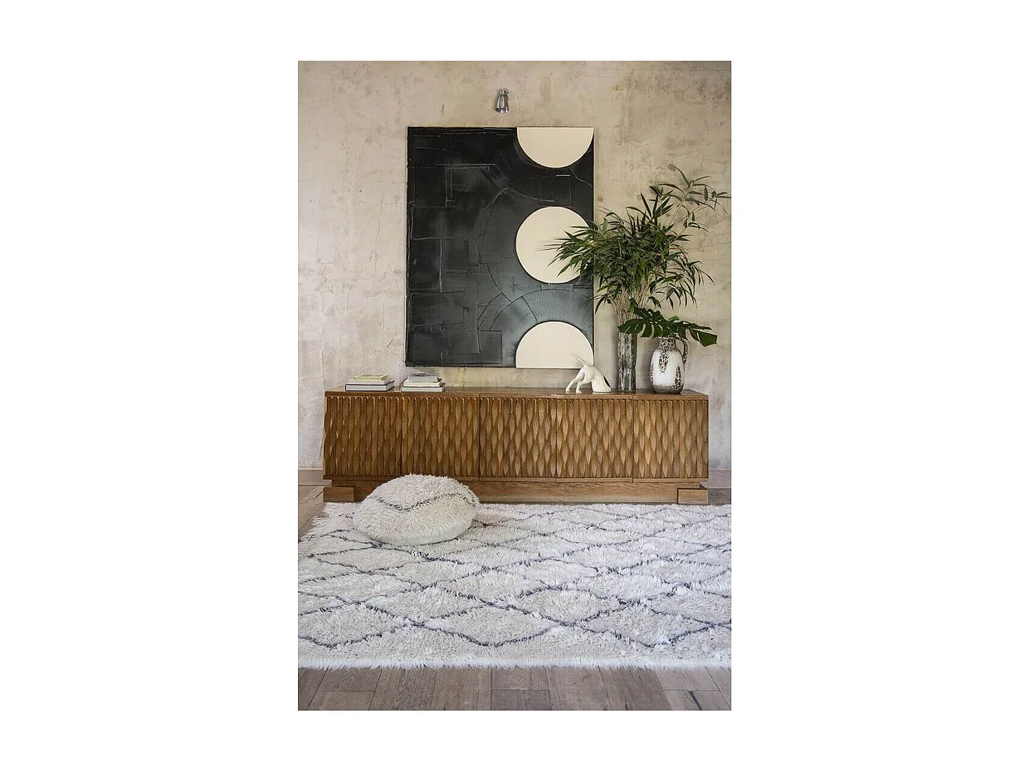 Alfombra peluda bereber clásica 200 x 300 cm