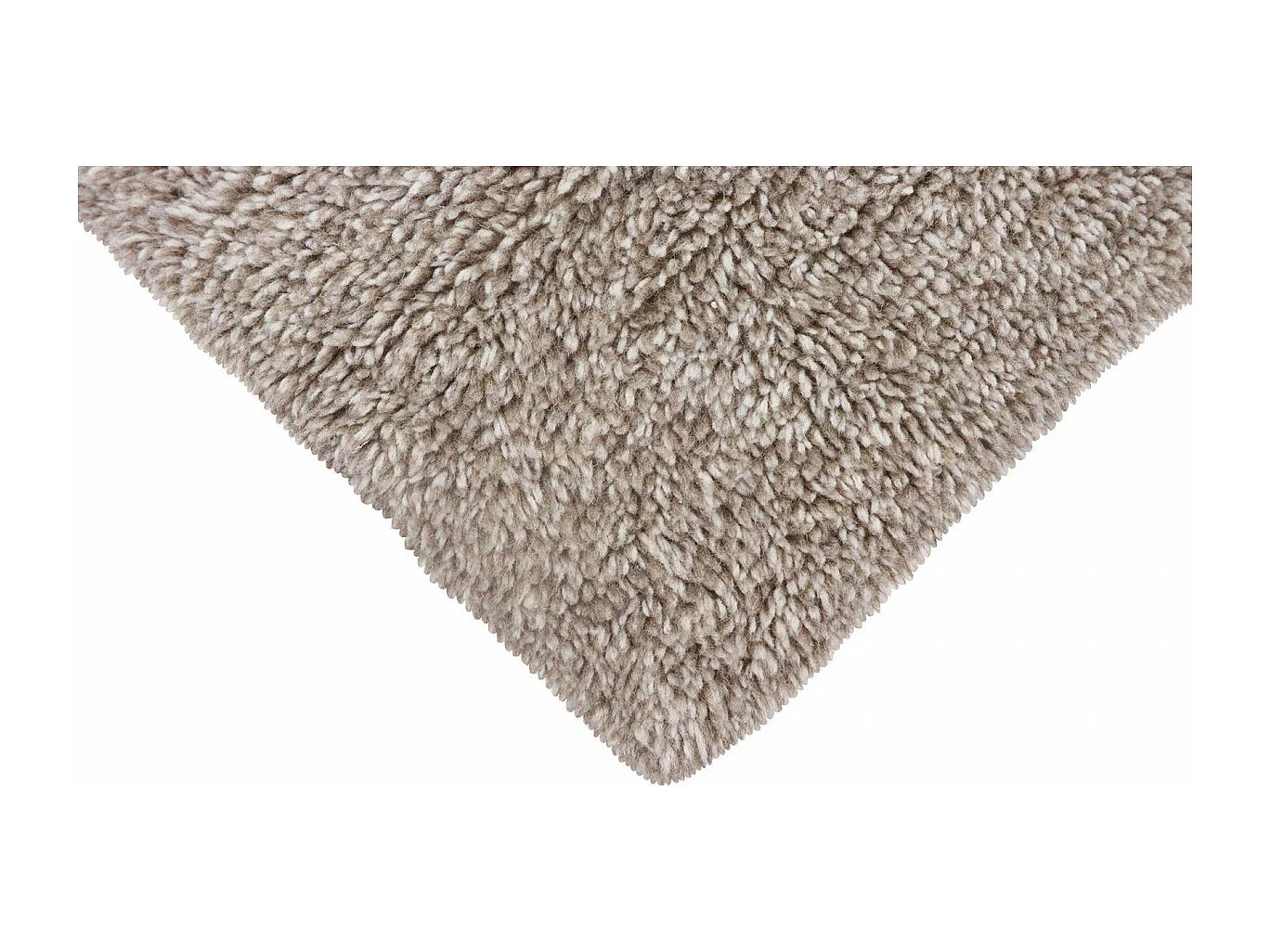 Tapis uni naturel en laine lavable en machine Tundra Rectangulaire Naturel Fait main