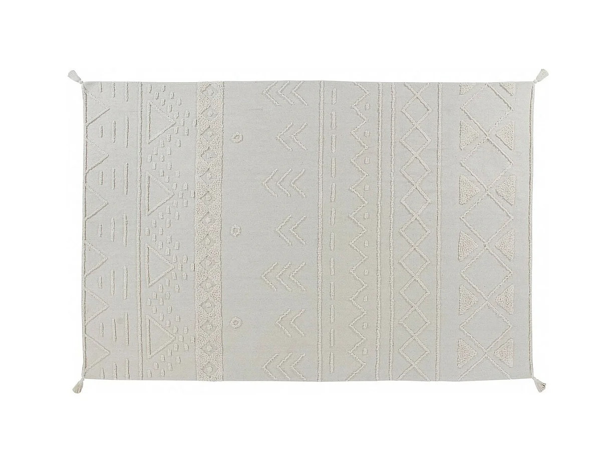 Tapis en coton lavable en machine ethnique Tribu Lorena Canals Rectangulaire Berbère Fait