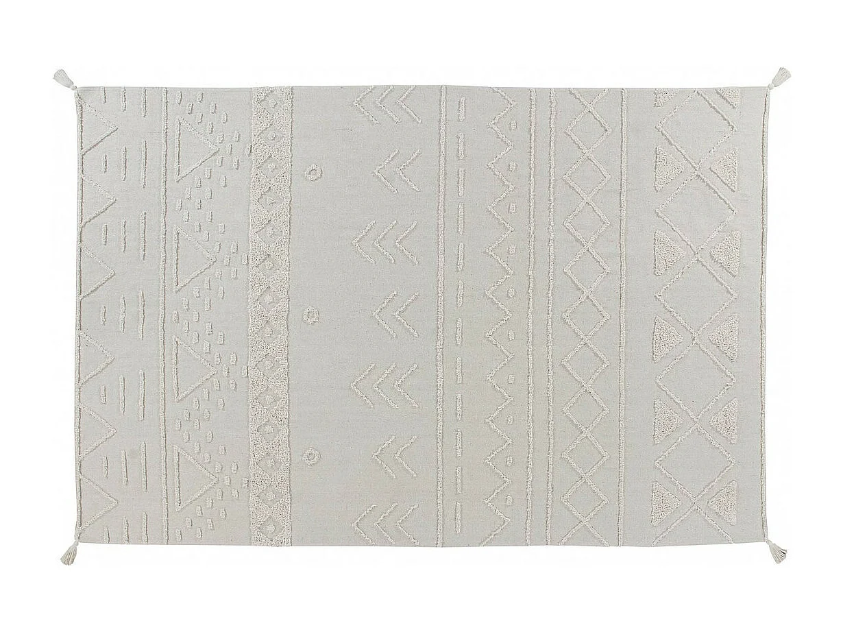 Alfombra de algodón Tribu Natural - 140 x 200 cm