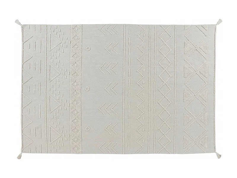 Alfombra de algodón Tribu Natural - 140 x 200 cm