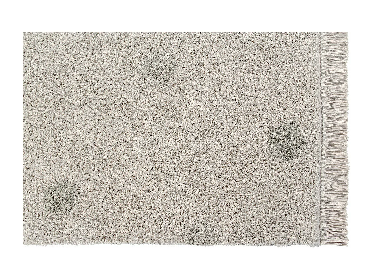 Alfombra de algodón Hippy Dots aceituna 120 x 160 cm