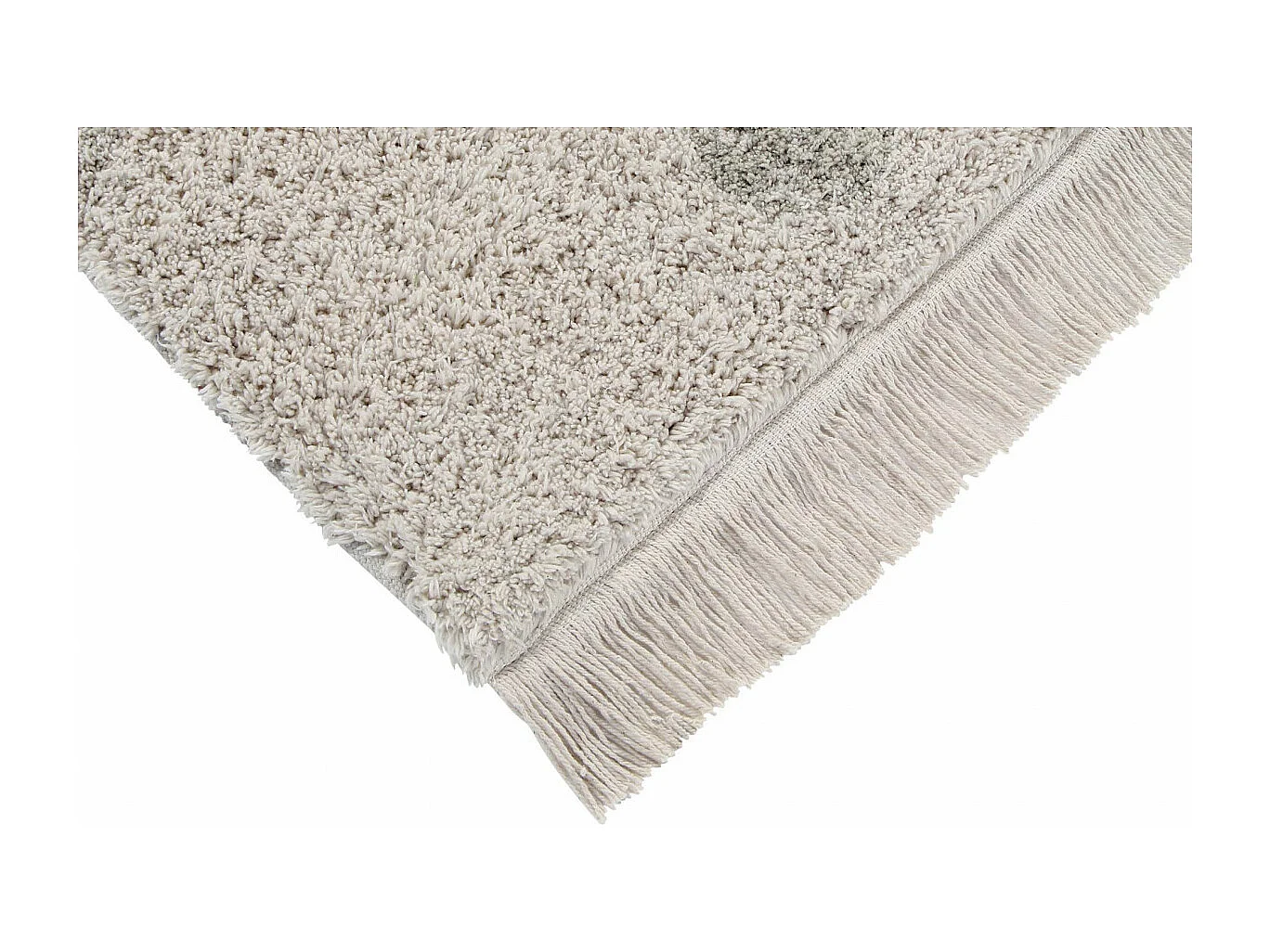 Alfombra de algodón Hippy Dots aceituna 120 x 160 cm