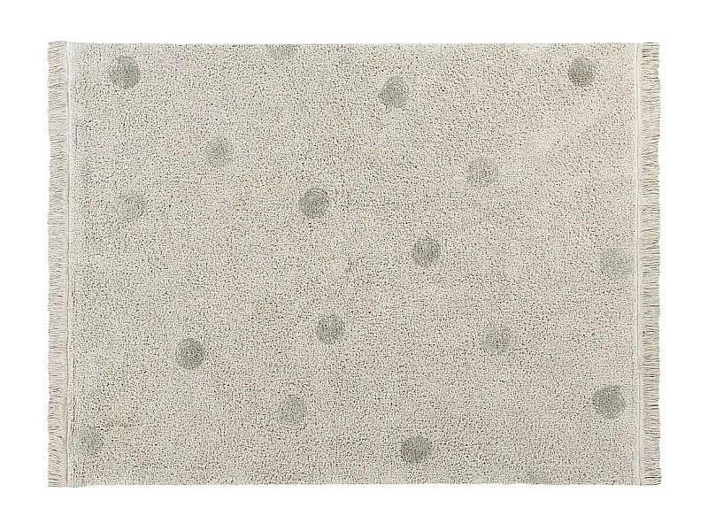 Alfombra de algodón Hippy Dots aceituna 120 x 160 cm