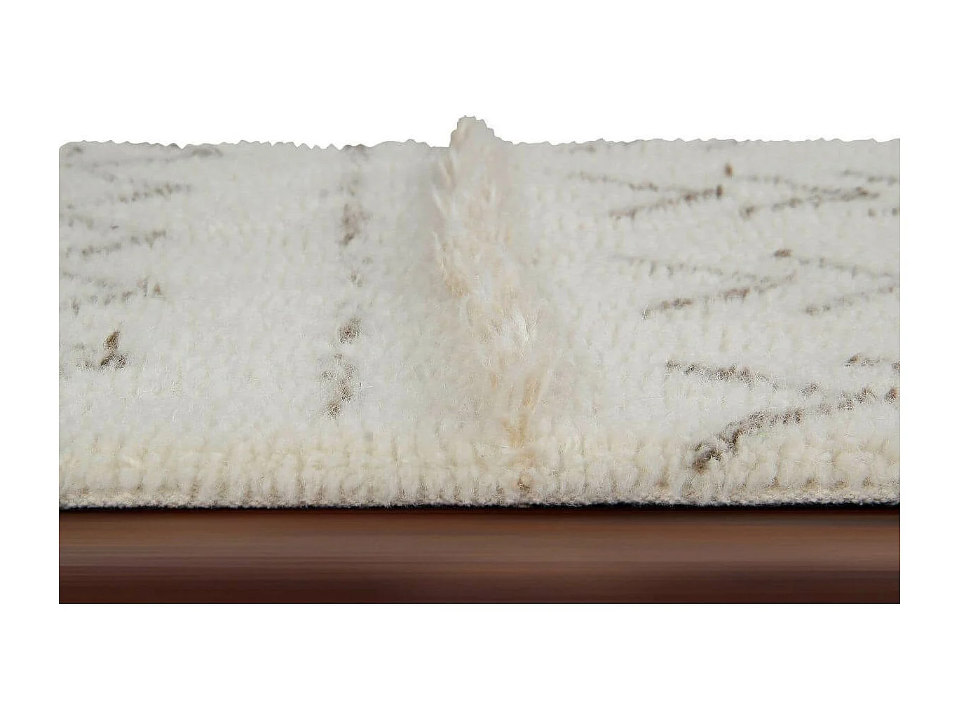 Alfombra bohemia beige con dibujos 170 x 240 cm