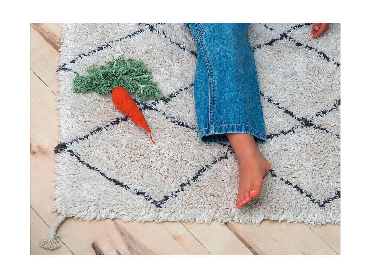 Alfombra de algodón Mini Beréber - 70 x 100 cm