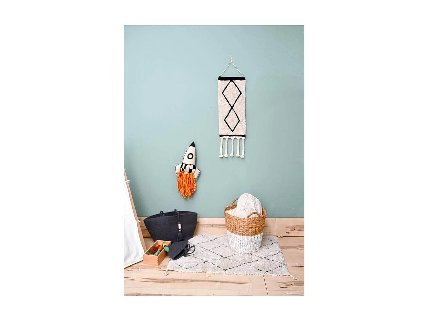 Alfombra de algodón Mini Beréber - 70 x 100 cm