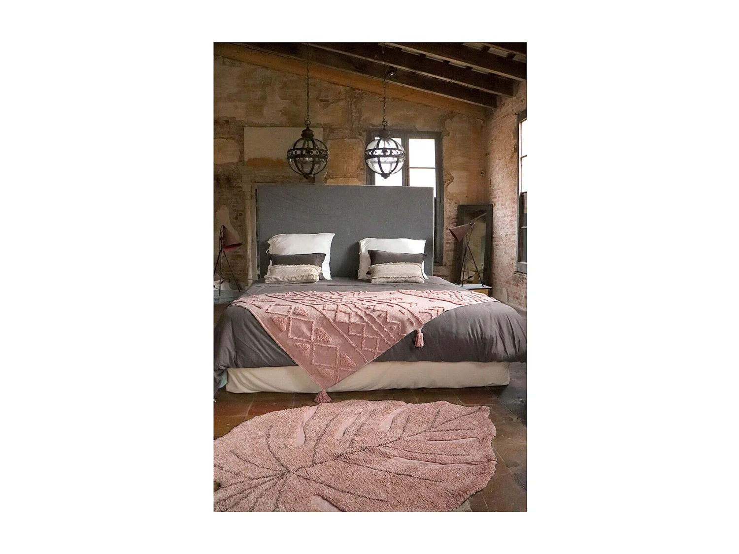 Tapis en coton lavable en machine ethnique Tribu Lorena Canals Rectangulaire Berbère Fait