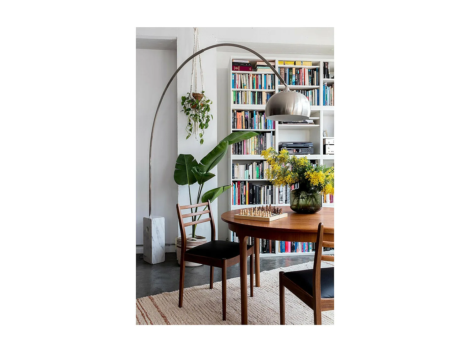 Alfombra de algodón reversible - marrón y beige - 170 x 240 cm