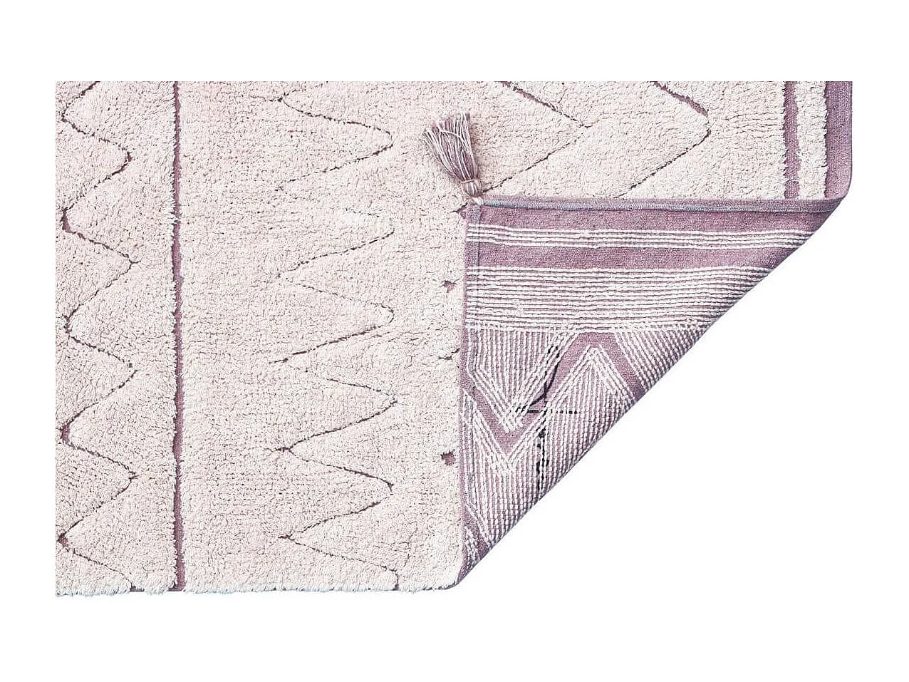 Tapis recyclé lavable en machine ethnique Azteca Lorena Canals Ronde Berbère Fait main Tap