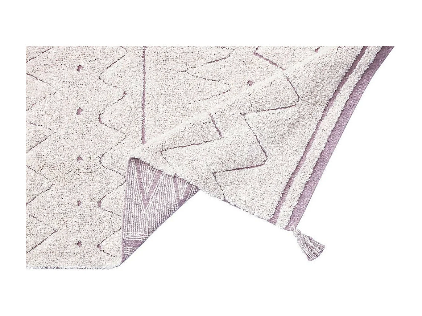 Tapis recyclé lavable en machine ethnique Azteca Lorena Canals Ronde Berbère Fait main Tap