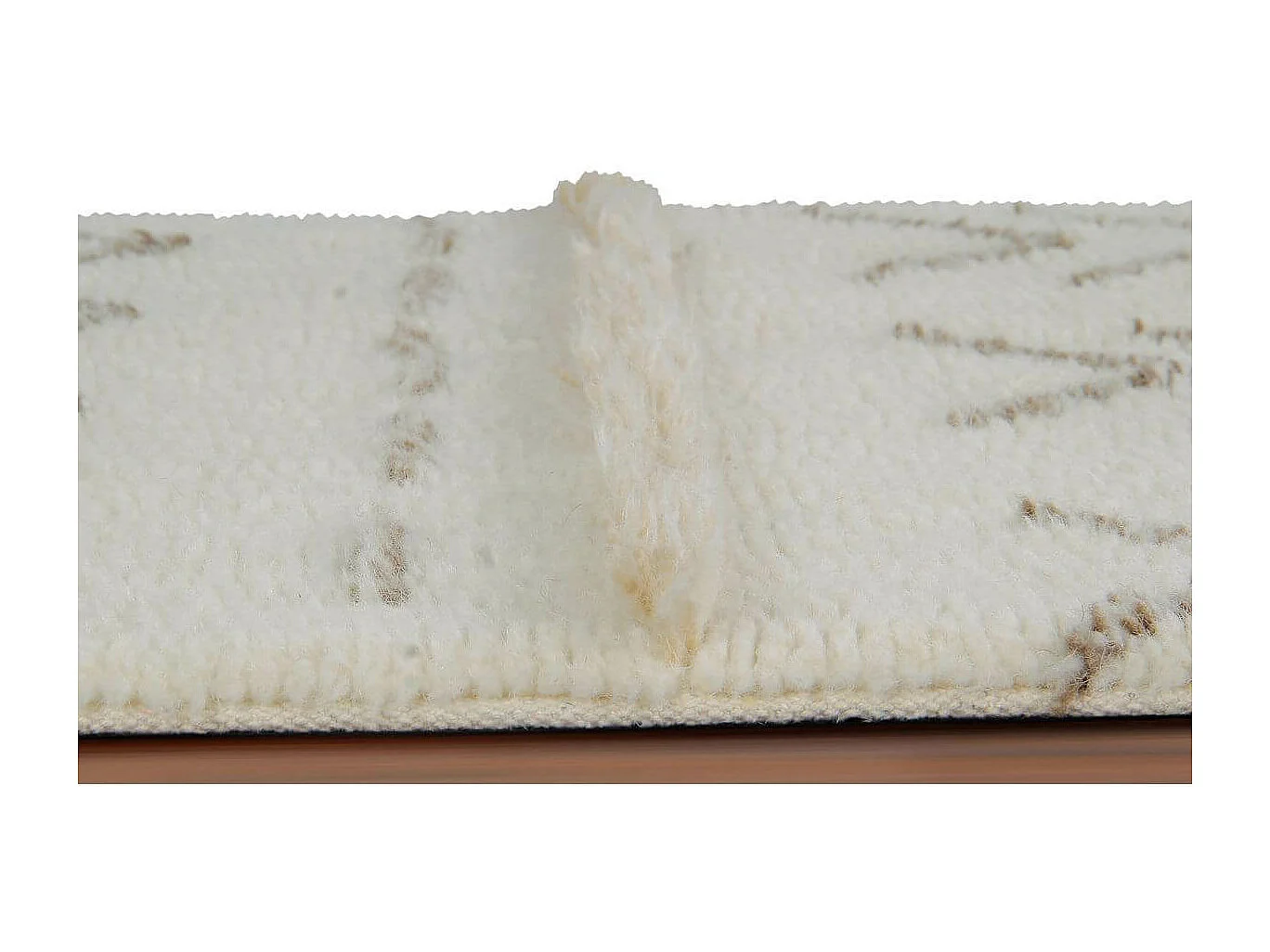 Alfombra bohemia beige con dibujos 140 x 200 cm