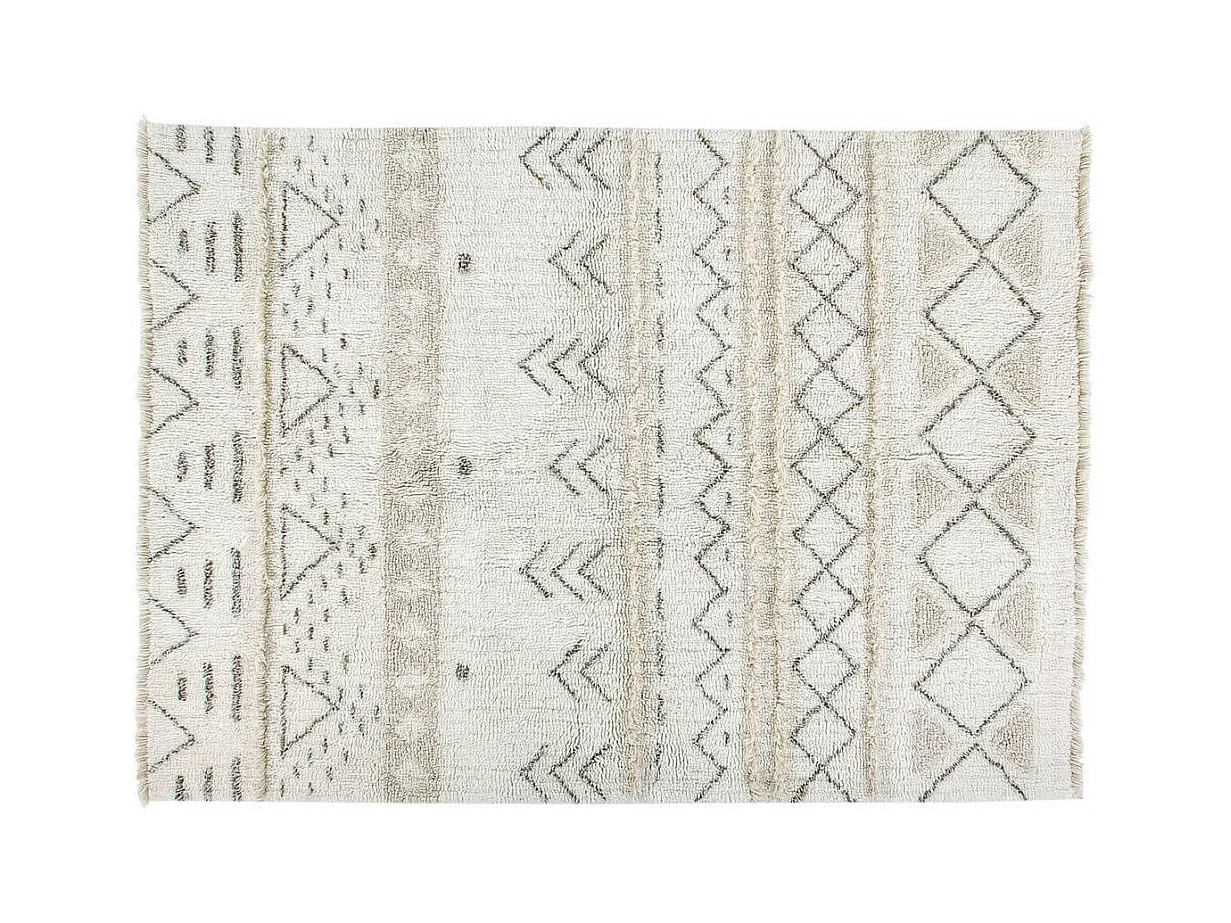 Tapis berbère en laine lavable en machine ethnique Lakota Lorena Canals Rectangulaire Berb