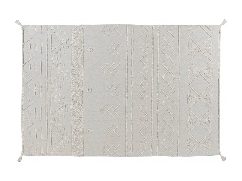 Tapis en coton lavable en machine ethnique Tribu Lorena Canals Rectangulaire Berbère Fait