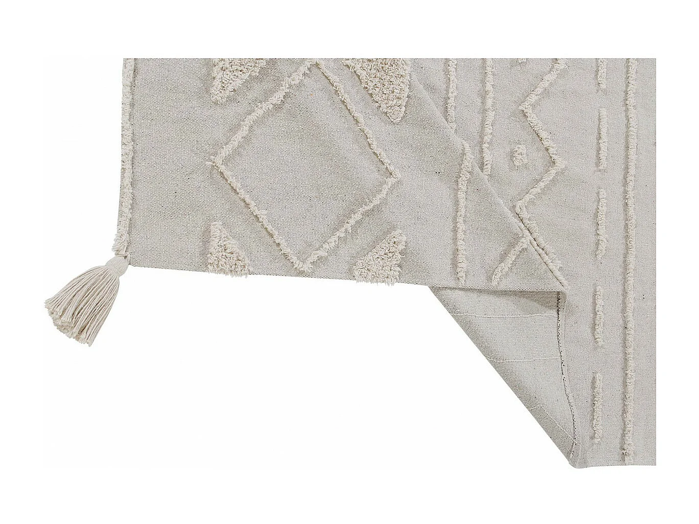Alfombra de algodón Tribu Natural - 120 x 160 cm