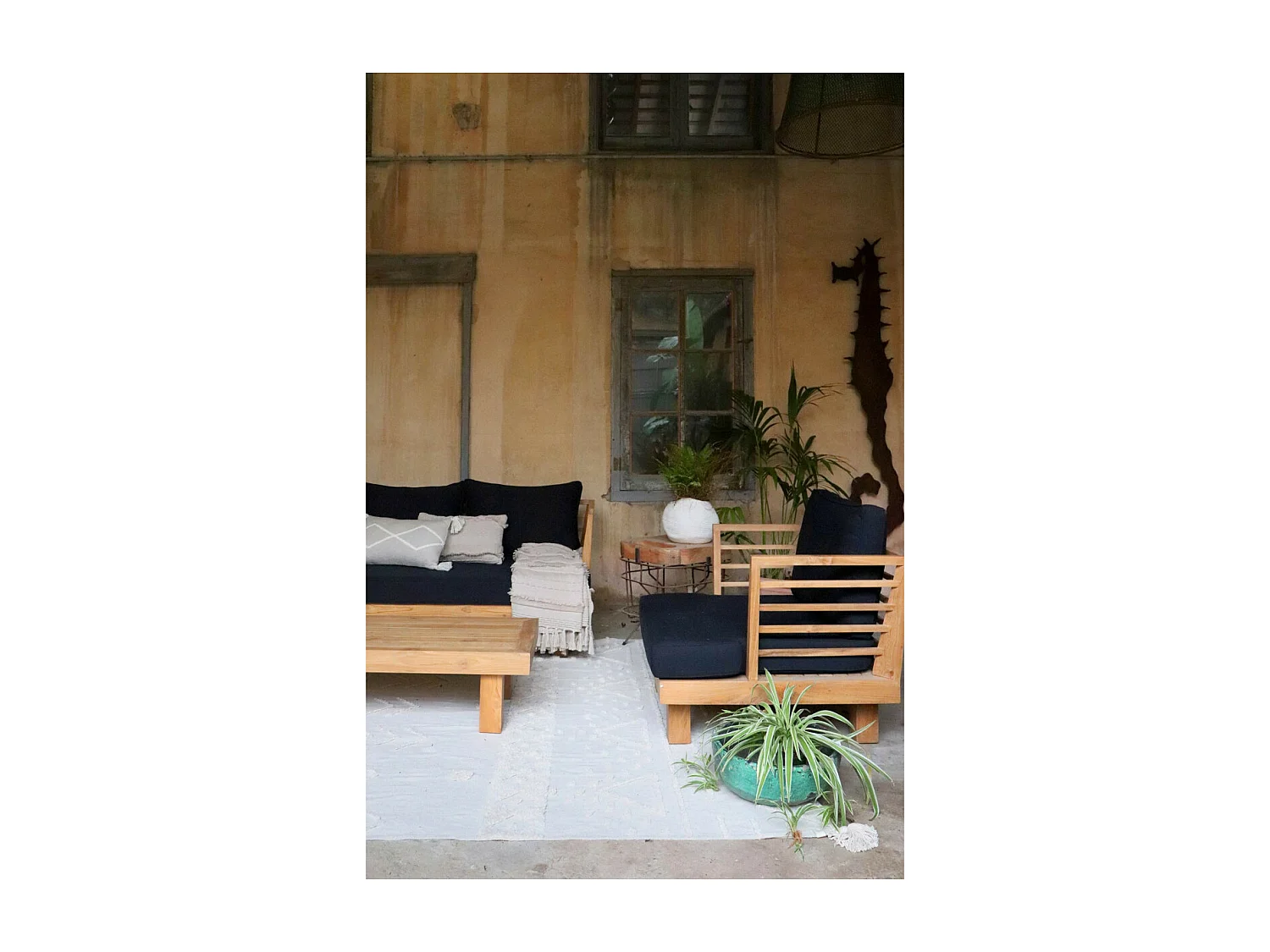 Alfombra de algodón Tribu Natural - 200 x 300 cm