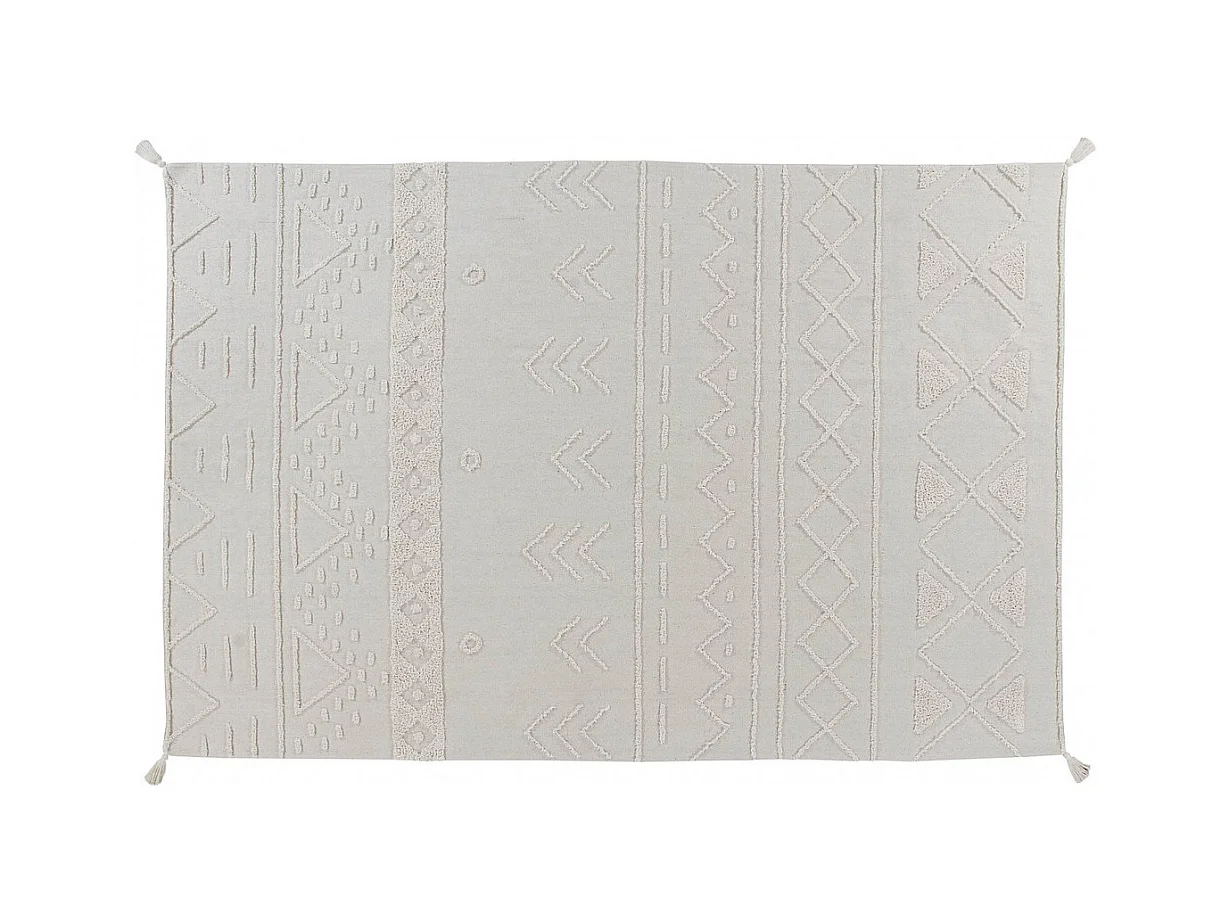 Tapis en coton lavable en machine ethnique Tribu Lorena Canals Rectangulaire Berbère Fait