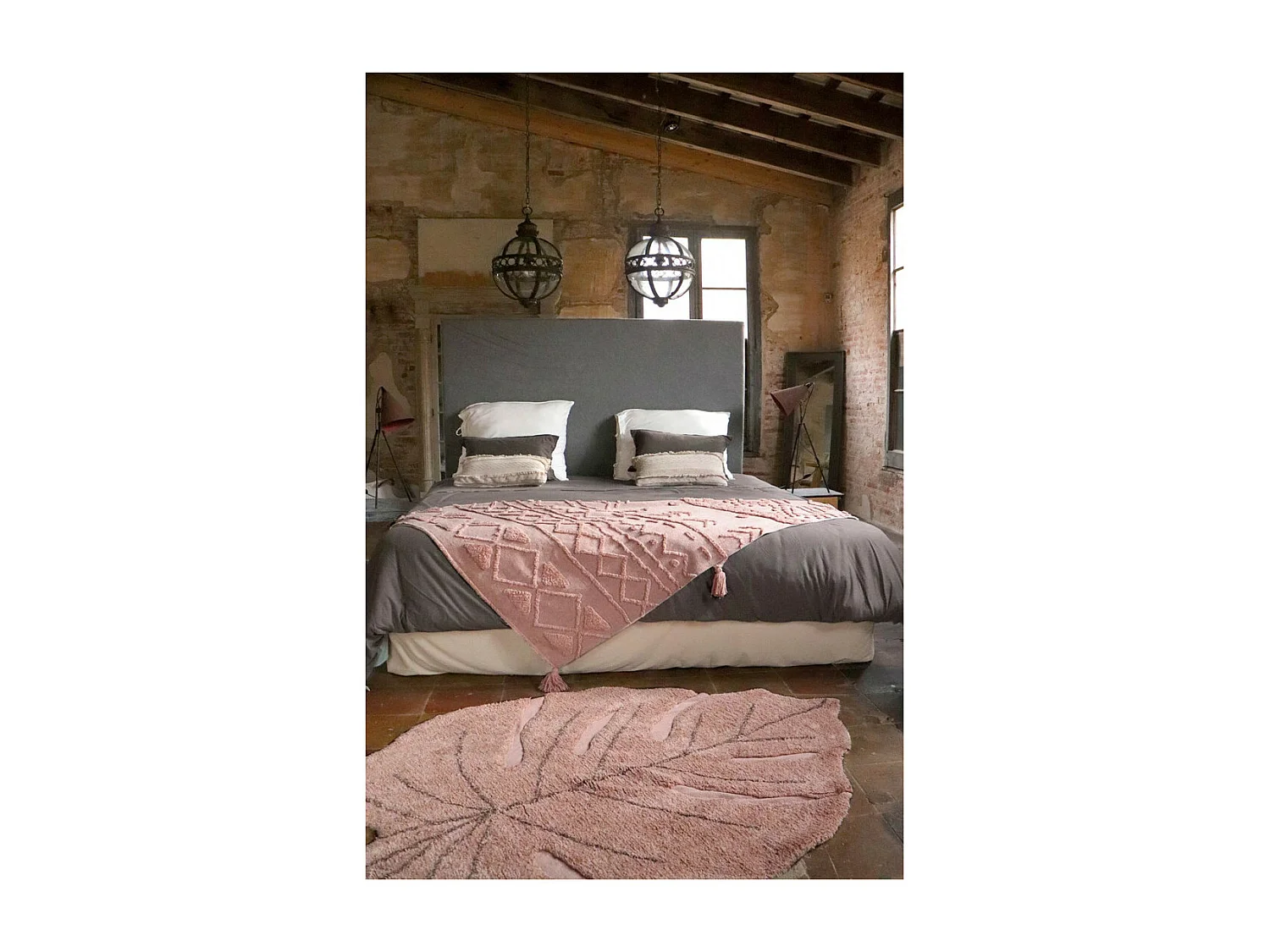 Tapis en coton lavable en machine ethnique Tribu Lorena Canals Rectangulaire Berbère Fait