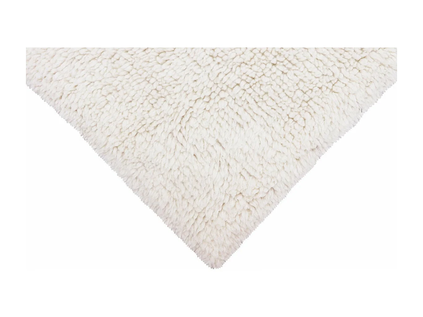 Alfombra contemporánea de lana blanca - 200 X 300 CM