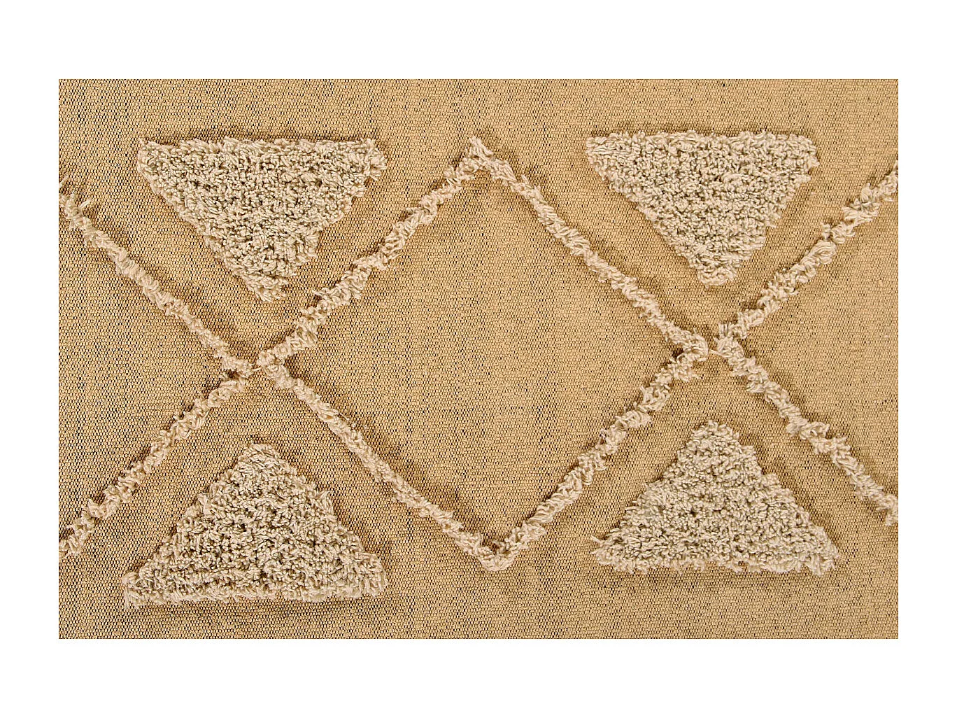 Alfombra de algodón Tribu miel - 170 x 240 cm
