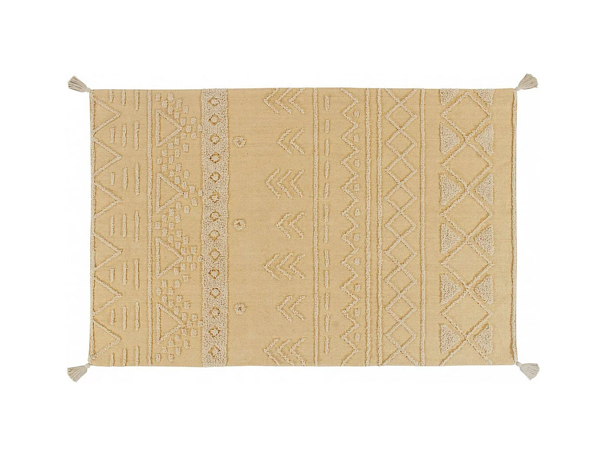 Tapis en coton lavable en machine ethnique Tribu Lorena Canals Rectangulaire Berbère Fait