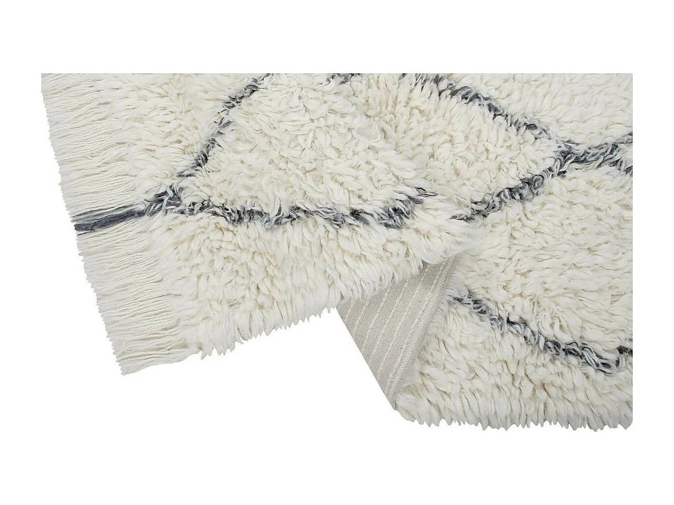 Alfombra peluda bereber - clásica - 80 x 140 cm