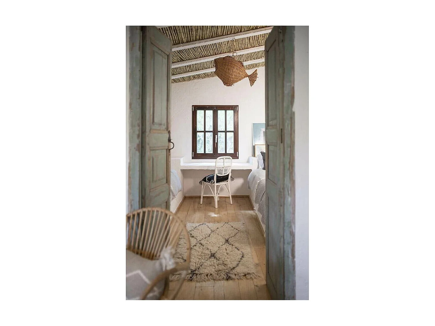 Alfombra peluda bereber - clásica - 80 x 140 cm