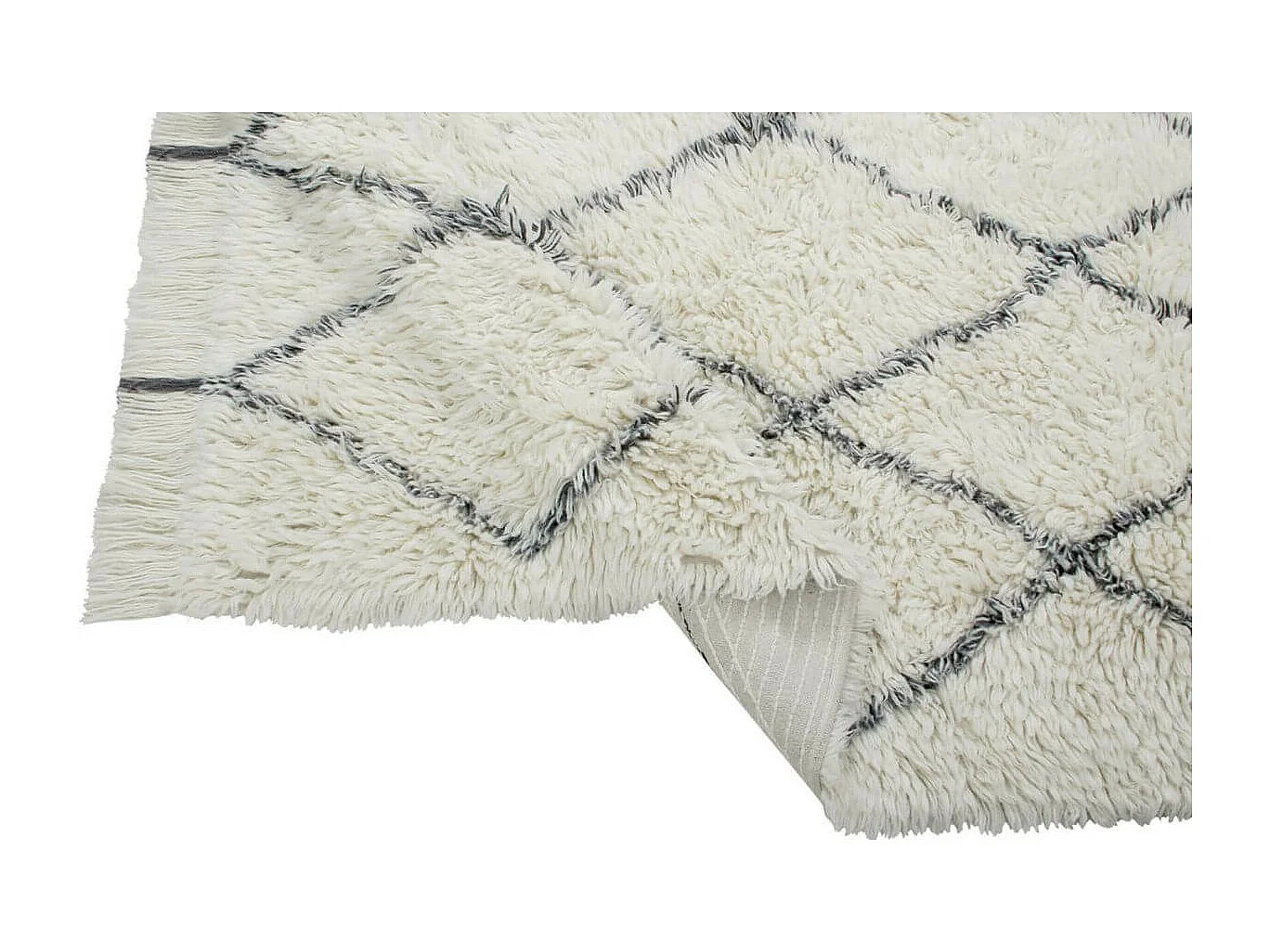 Alfombra peluda bereber - clásica - 140 x 200 cm