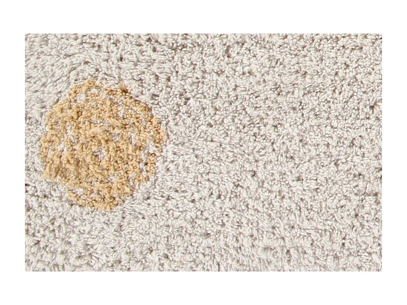 Alfombra de algodón Hippy Dots miel 120 x 160 cm