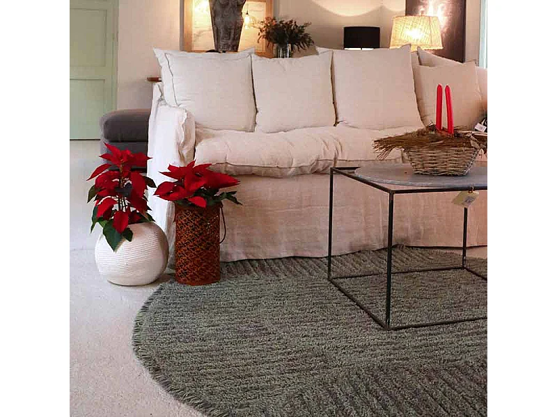 Dywan GREEN TEA 160x160 brązowy/zielony