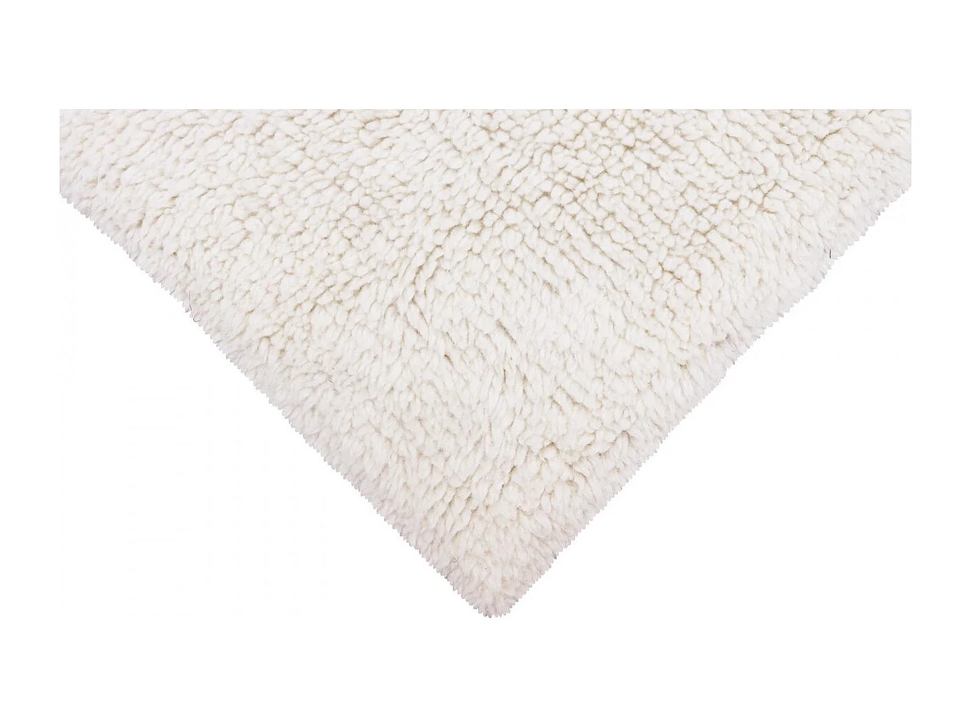 Alfombra contemporánea de lana blanca - 170 x 240 CM