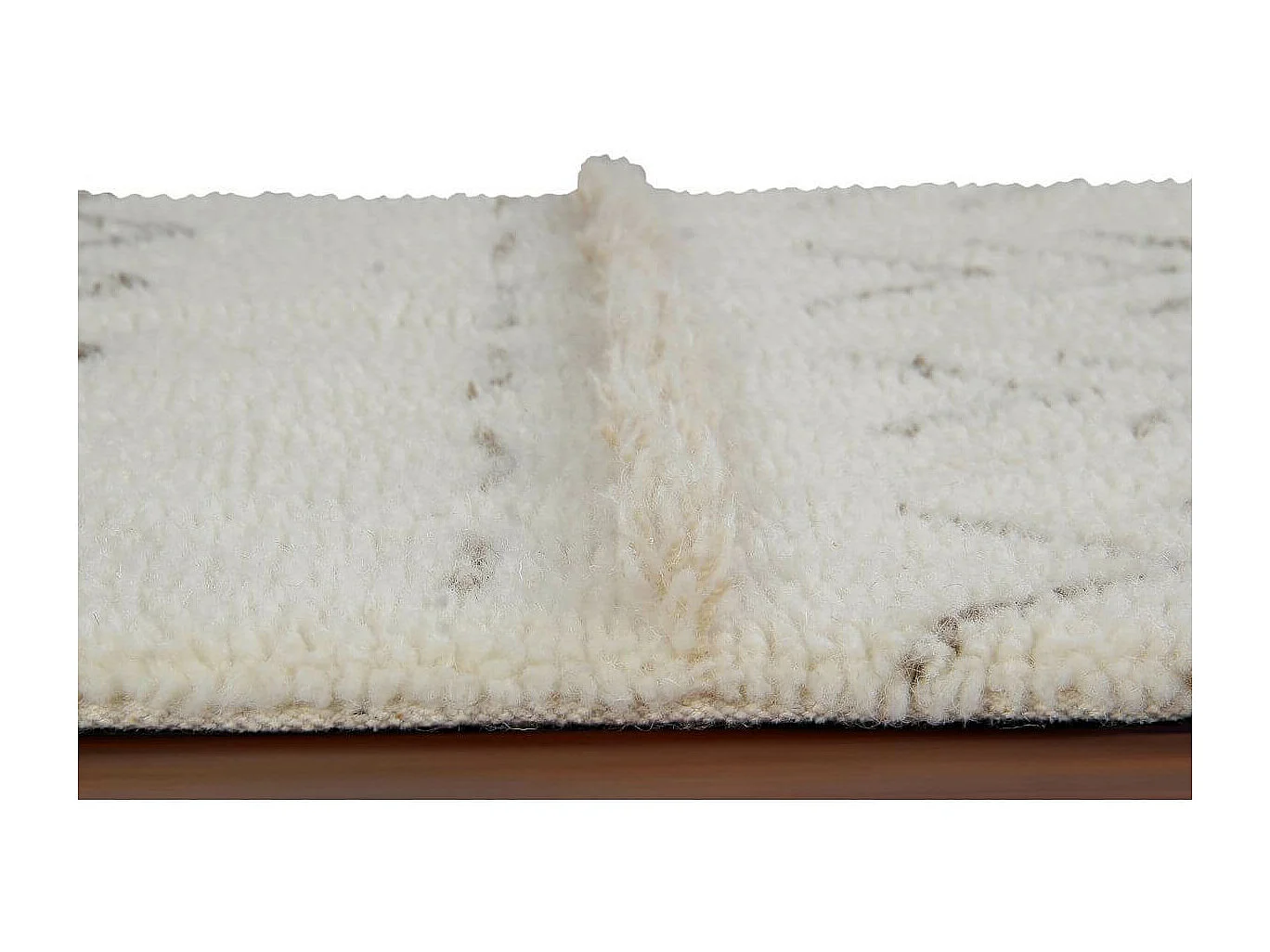 Alfombra bohemia beige con dibujos 80 x 140 cm