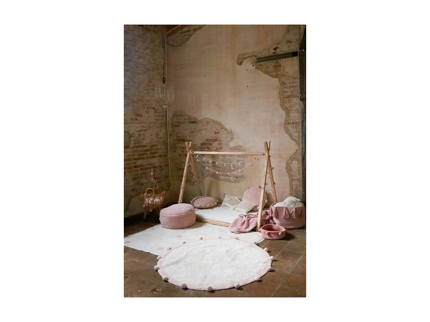 Dywan dziecięcy HIPPY DOTS NATURAL VINTAGE NUDE 120x160 beżowy